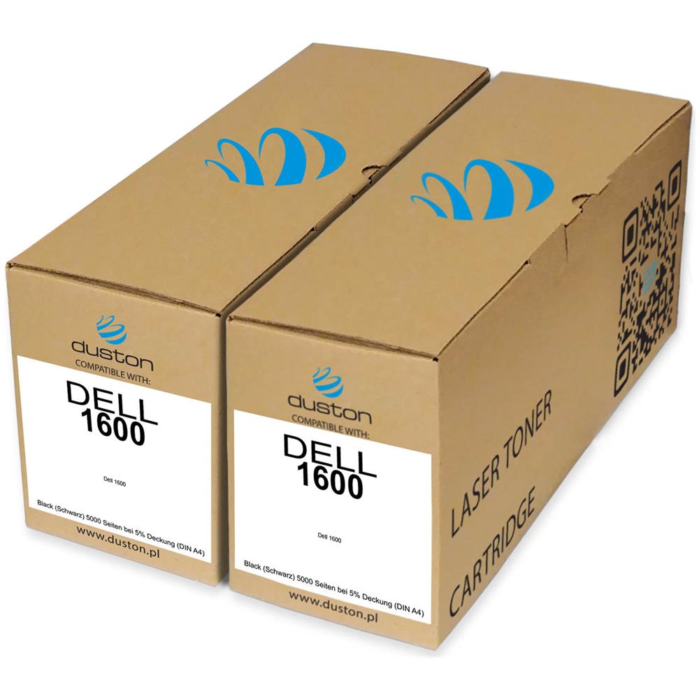 TONER COMPATIBILE - 2x 1600, 593-10082 Negro Compatible Con Dell 1600 - Foto 1