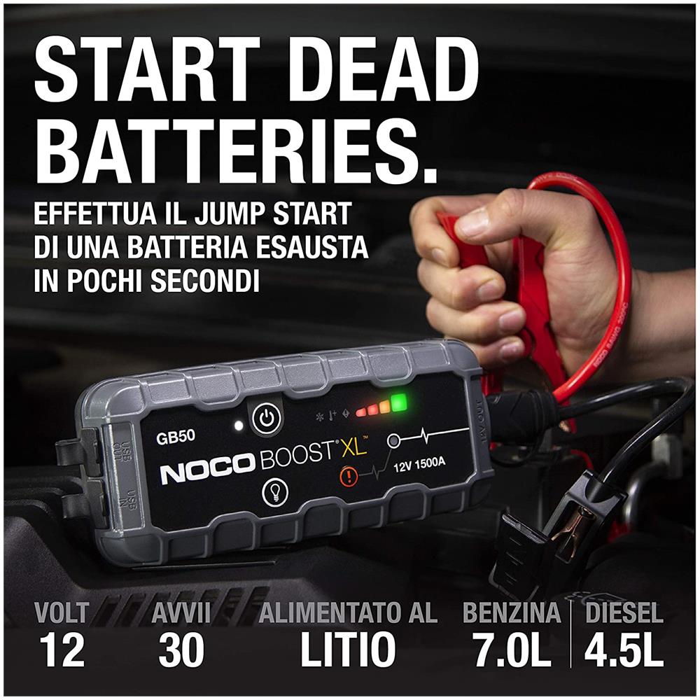 Boost Xl Gb50 Avviatore Emergenza Auto Batteria Litio 1.5a Benzina Diesel - Foto 7