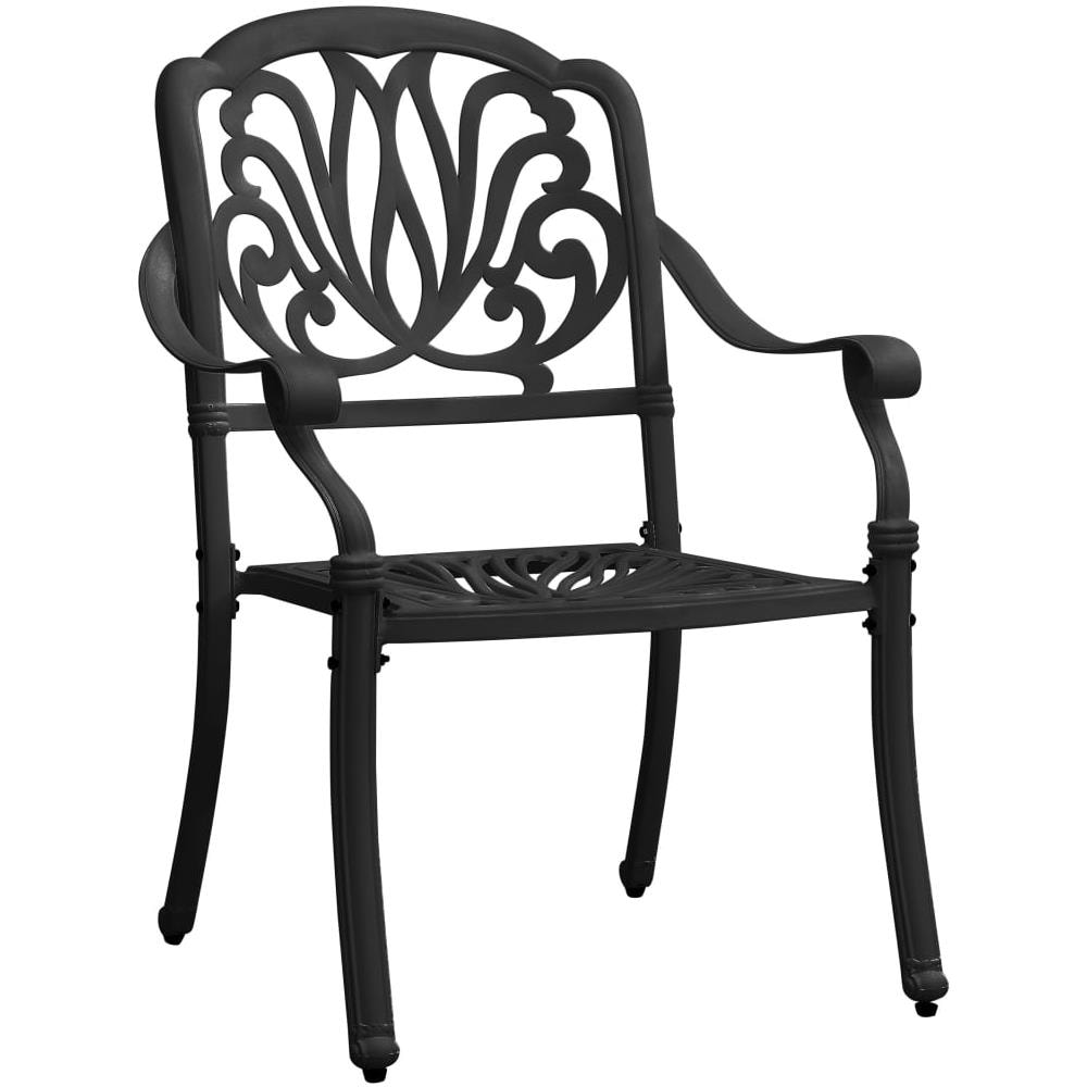 Set Da Bistrot 5 Pz In Alluminio Pressofuso Nero - Foto 3