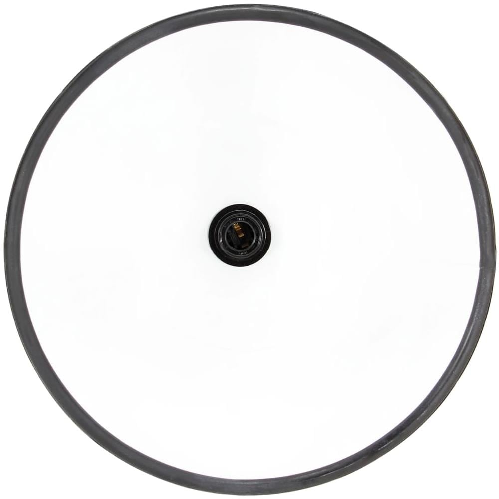 Lampada A Sospensione Industriale 25 W Nero Spento Rotonda 40cm - Foto 10
