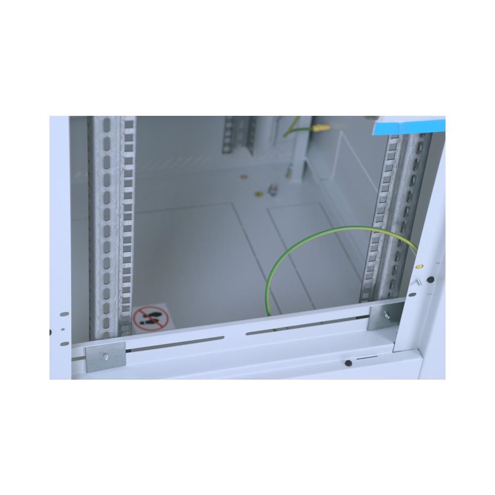 19" Delta S rack 18U / 600x600, glass grey, Libera installazione, Grigio, 600 x 600 x 900 mm - Foto 2