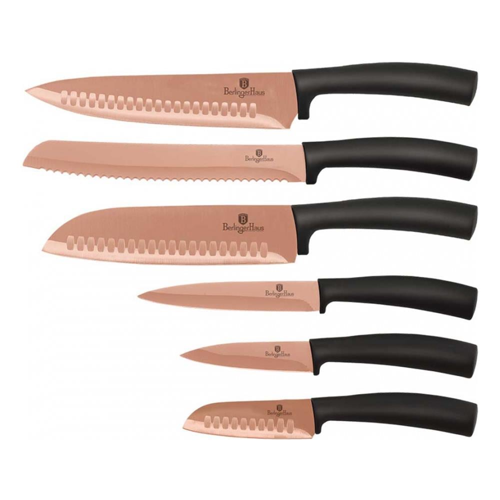 Set Coltelli Da Cucina Berlinger Haus Bh-2648 Oro Rosa - Foto 1