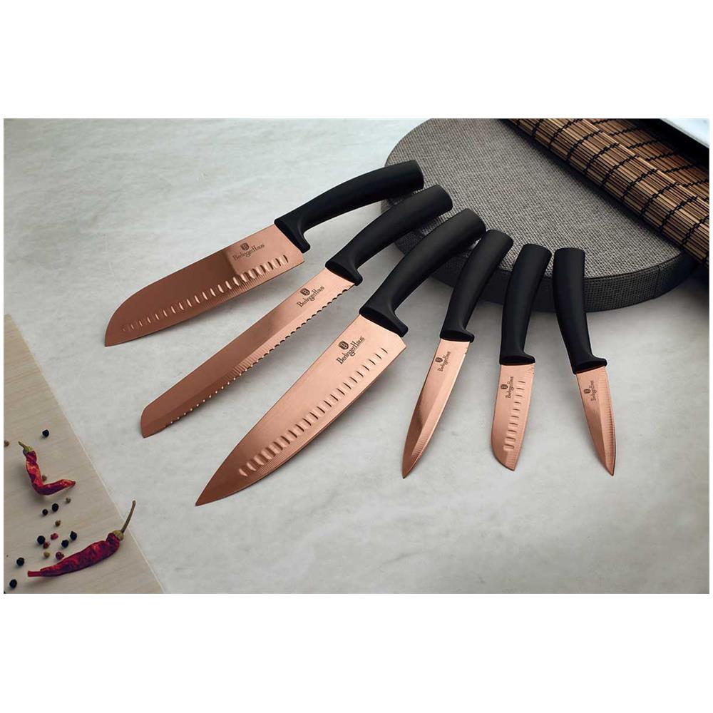 Set Coltelli Da Cucina Berlinger Haus Bh-2648 Oro Rosa - Foto 3
