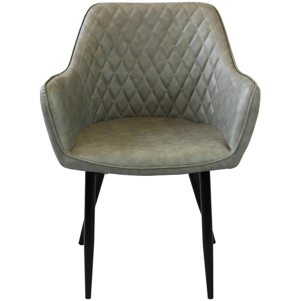 Sandy - Poltrona Imbottita Per Sala Da Pranzo In Ecopelle - Foto 2