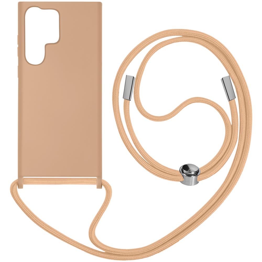 Cover Cordino Per Samsung Galaxy S23 Ultra Collana / Tracolla 80 Cm Rosa Chiaro - Foto 1
