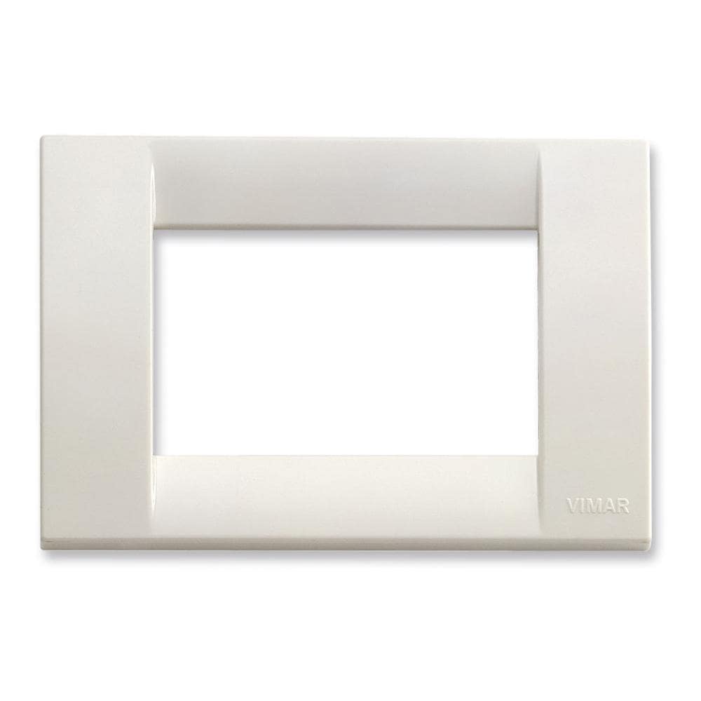 Placca Classica, 3 Posizioni, Tecnopolimero Bianco - Foto 1