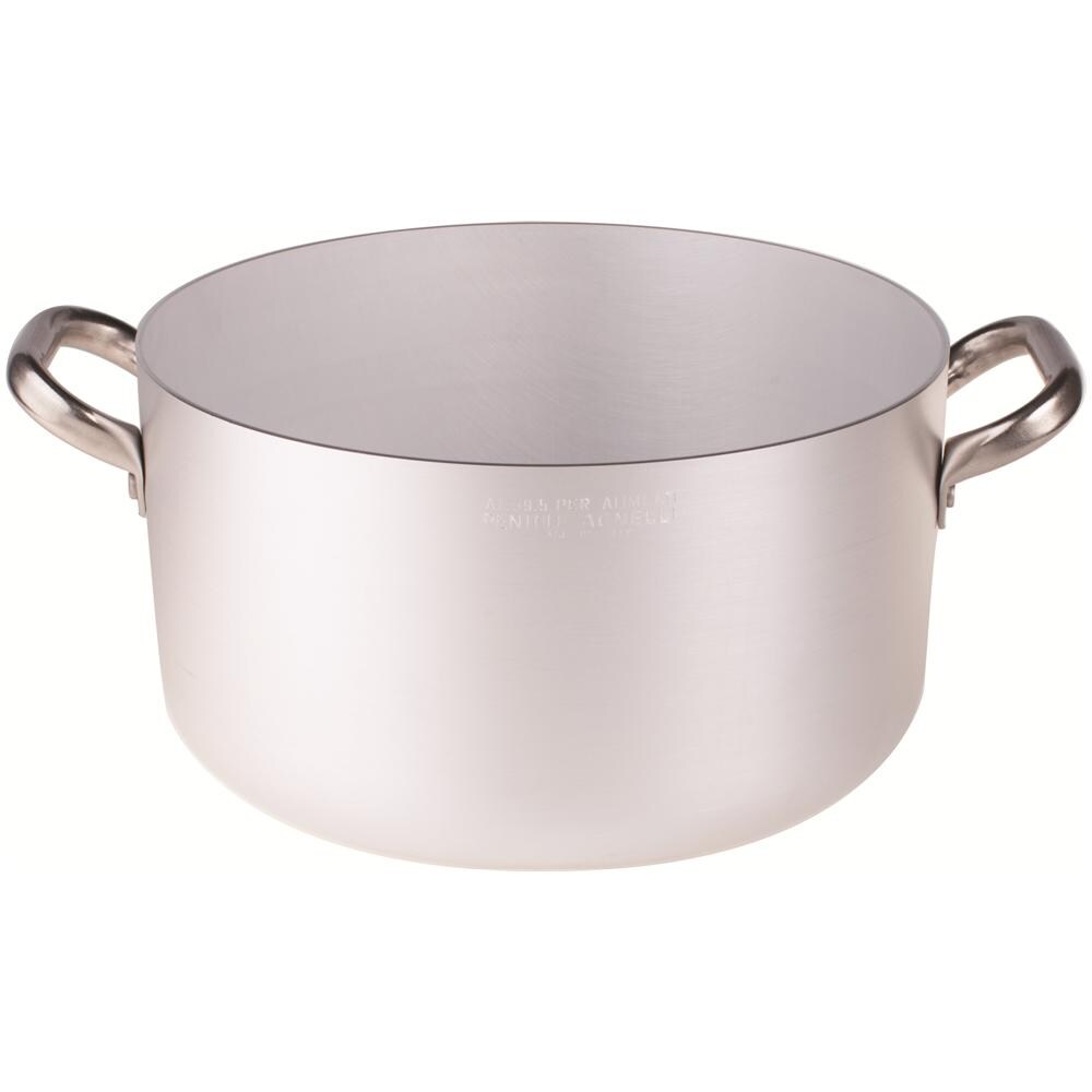 Casseruola Alta 2 Maniglie Diametro 24 cm - Linea Alluminio 3 mm - Foto 1
