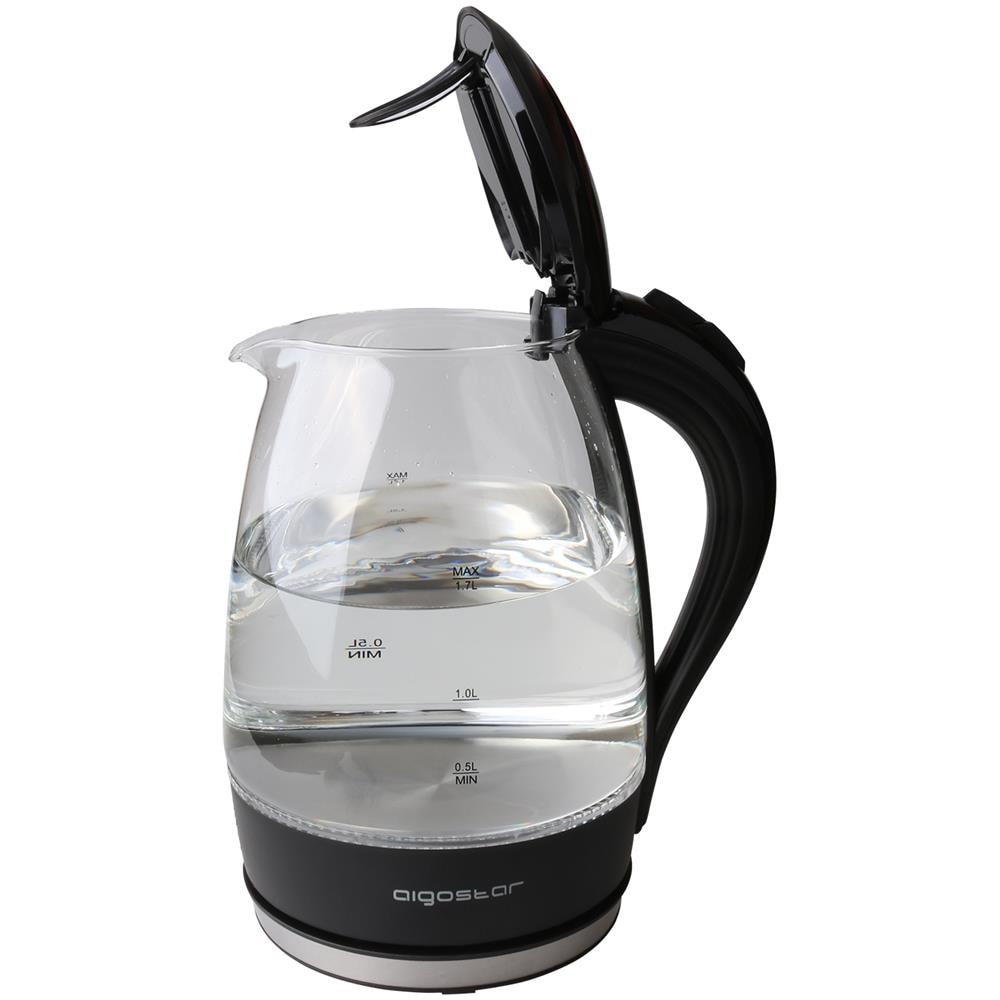 Bollitore D'acqua In Vetro Borosilicato Con Illuminazione A Led. 2200w Capacità 1.7l - Foto 8