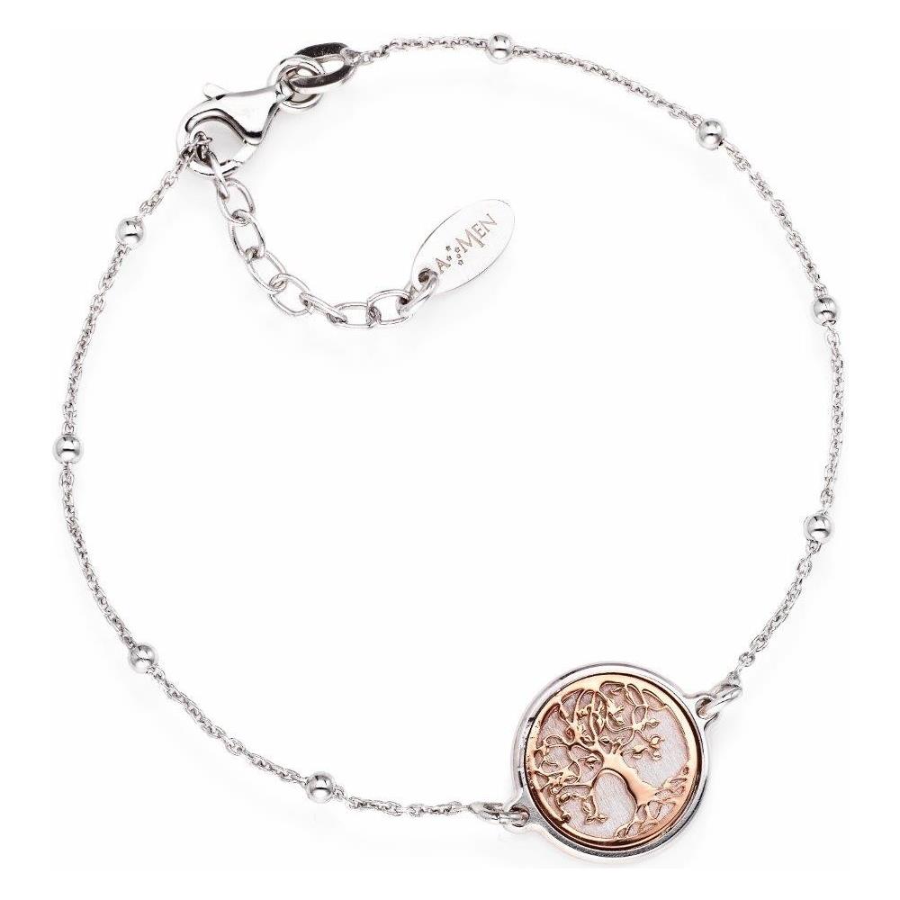 Bracciale In Argento 925 - Collezione Albero Della Vita - Colore Rodiorosè - Misura Unica - Foto 2