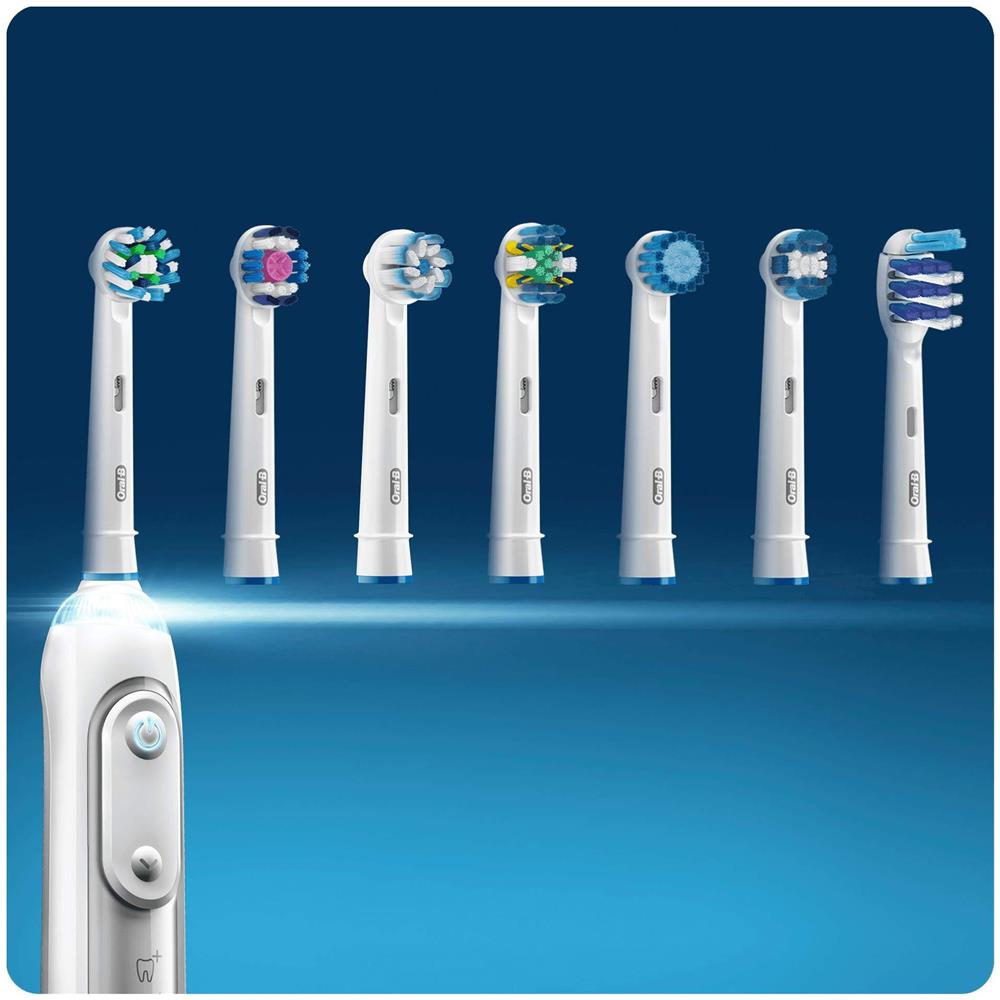 Oral-B 4210201207238 Oral-B CrossAction - Testine di ricambio con protezione batterica, previene la crescita batterica sulle setole, 4 pezzi - Foto 3