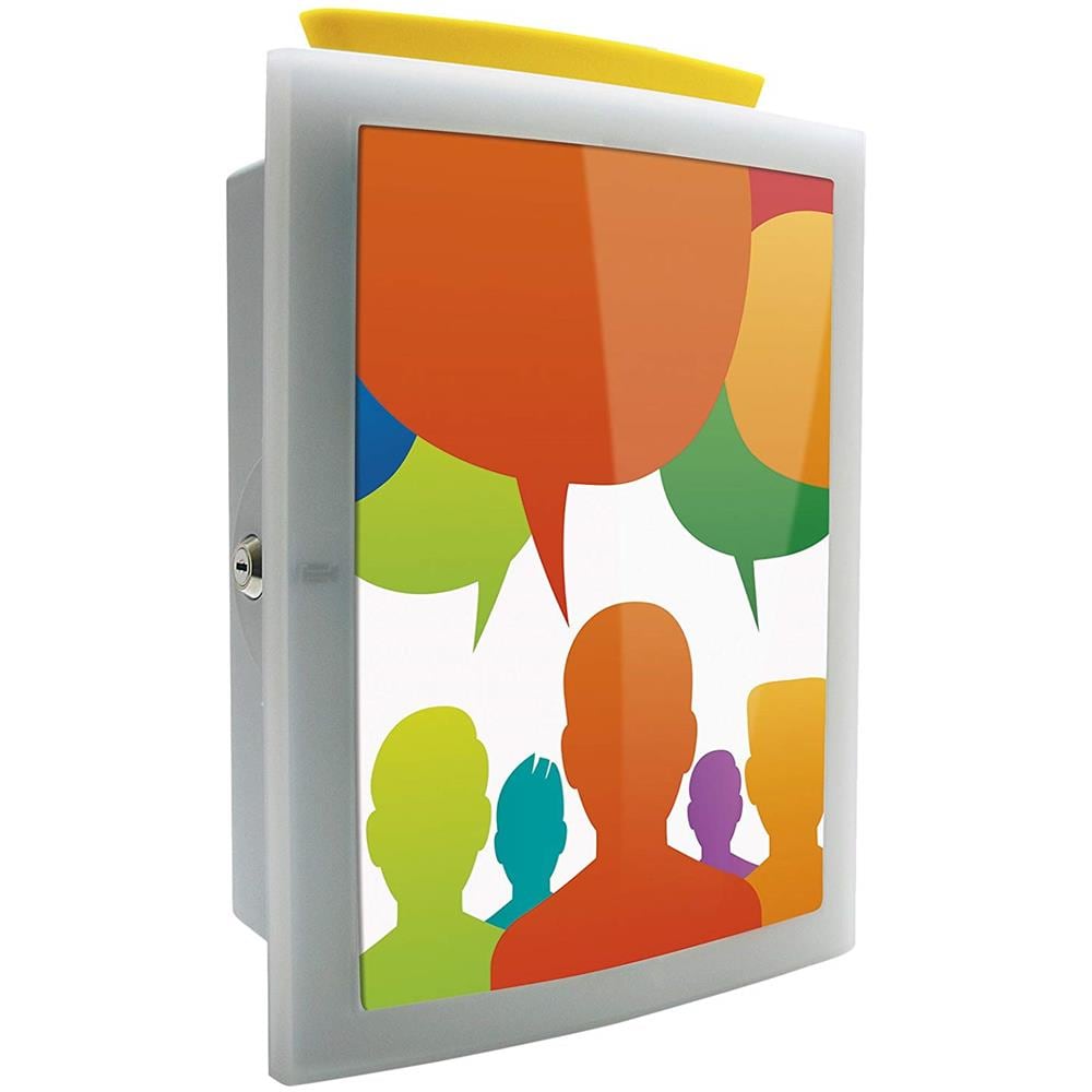 4102, Cassetta Image'in; La Scelta Innovative Per Urna Elettorale, Cassetta Per Donazioni O Contributi Lichtgrau - Foto 1