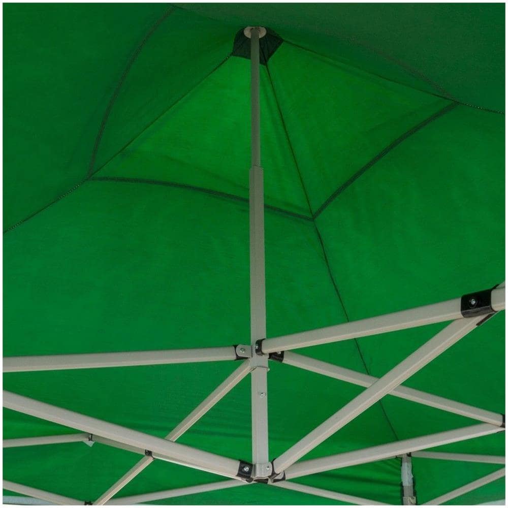 Gazebo Richiudibile 3x3 M Pieghevole Telo Verde In Pvc 100% Impermeabile 9007 - Foto 2