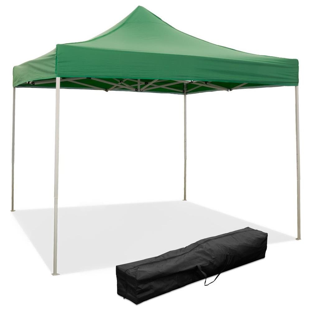 Gazebo Richiudibile 3x3 M Pieghevole Telo Verde In Pvc 100% Impermeabile 9007 - Foto 1