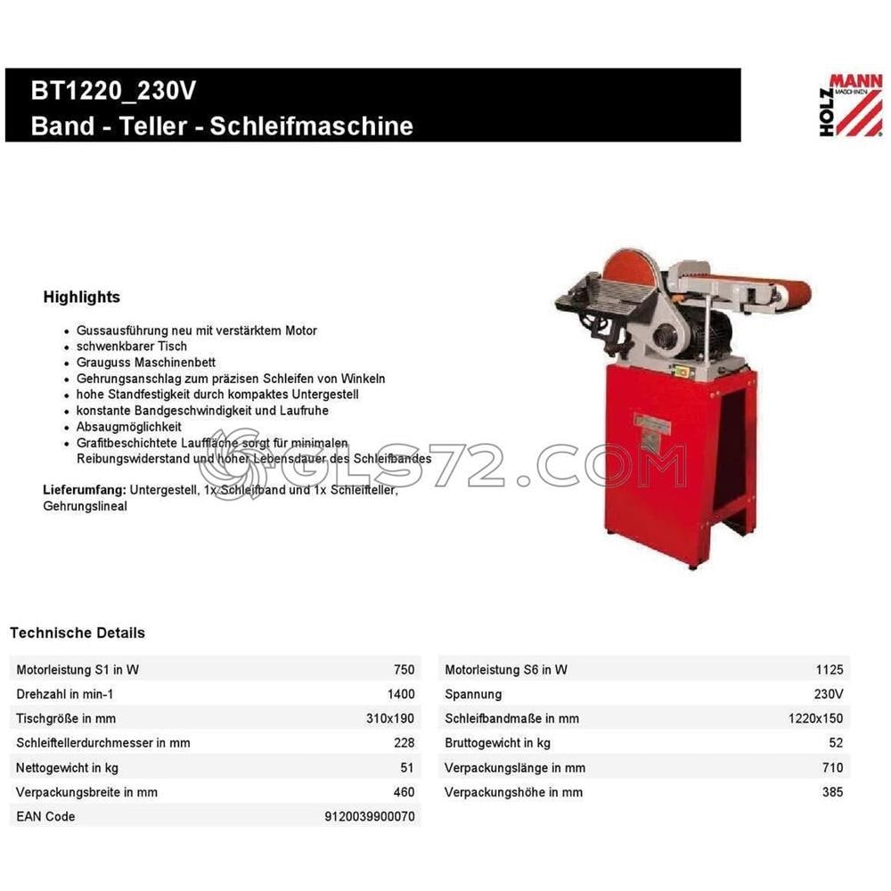 Levigatrice A Nastro Combinata 1125 W - Foto 2