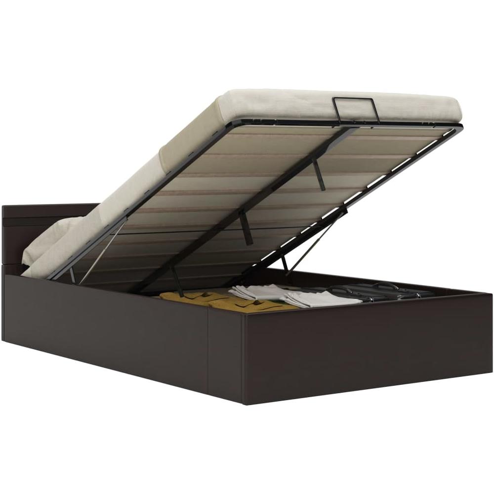 Giroletto Contenitore Idraulico LED Grigio Similpelle 140x200cm - Foto 2