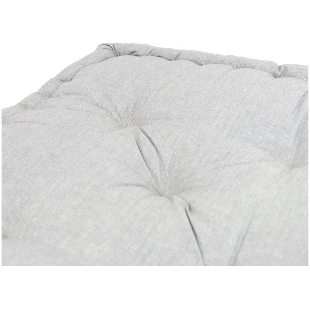 Cuscino Pavimento In Cotone Tinta Unita Ideale Per Divani Pallet Bancale 60x60 60x60 Grigio - Foto 4