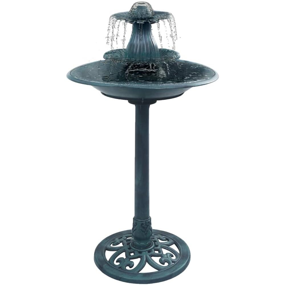 Vasca Da Bagno Per Uccelli Con Fontana Verde 50x91 Cm In Plastica - Foto 1