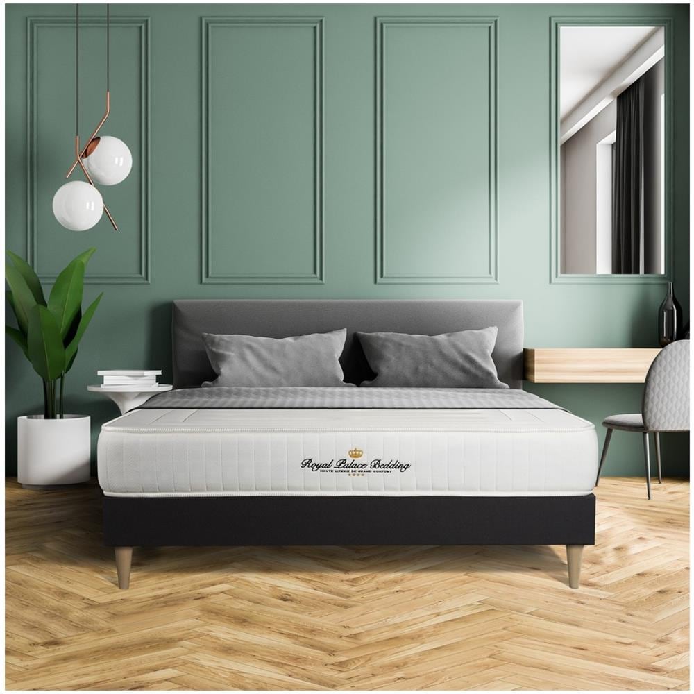 Kit Rete E Materasso Lancaster 140x220cm - Spessore : 22cm - Molle Insacchettate E Memory Foam - Rigido, 3 Zone Di Comfort - Foto 1