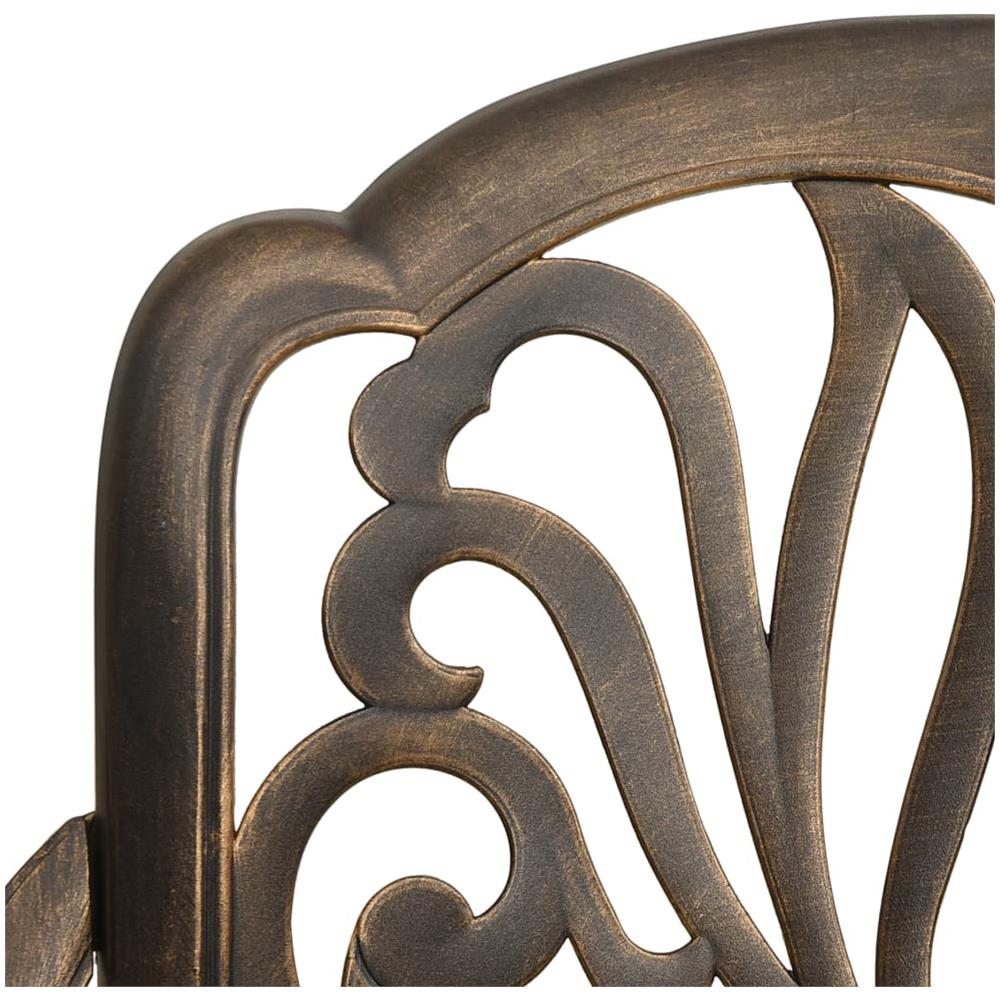 Set Da Bistrot 5 Pz In Alluminio Pressofuso Bronzo - Foto 7