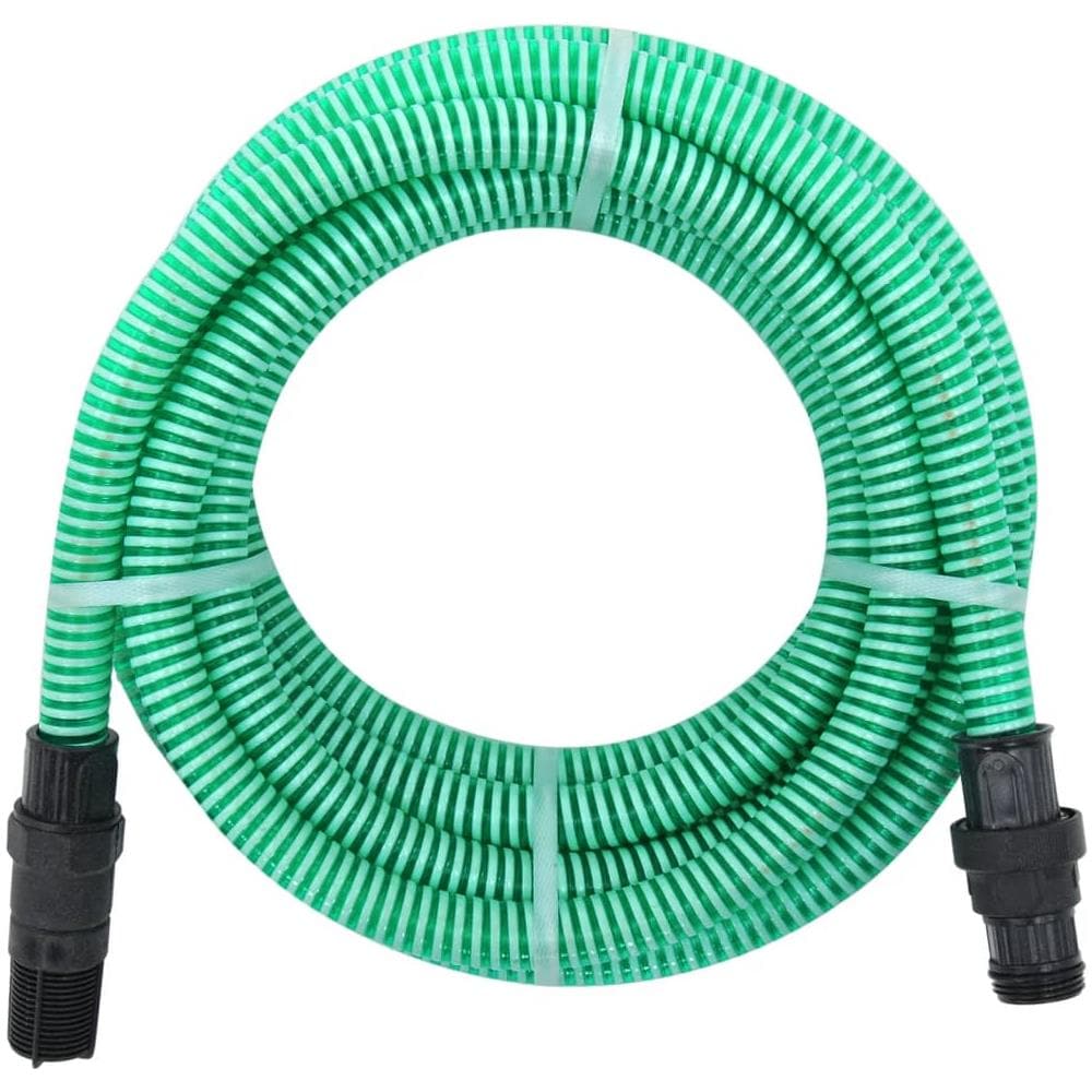 Tubo di Aspirazione con Connettori in PVC 7 m 22 mm Verde - Foto 1