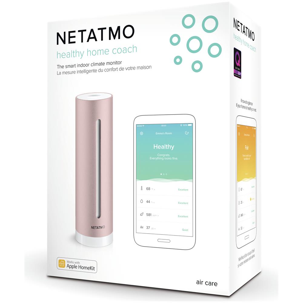 Healthy Home Coach Misuratore Intelligente della Qualità dell'Aria Colore Rose Gold - Foto 16