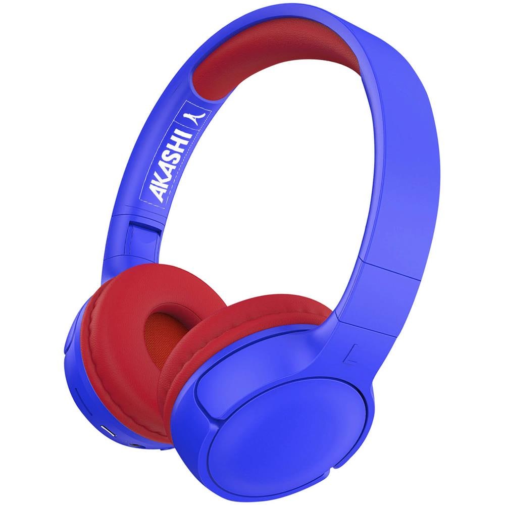 Cuffie Bluetooth 5.1 Per Bambini Autonomia 8 Ore Pieghevoli Blu / Rosso - Foto 1