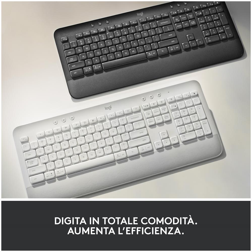 Tastiera Wireless 920-010969  (Layout Italiano) Colore Bianco - Foto 10