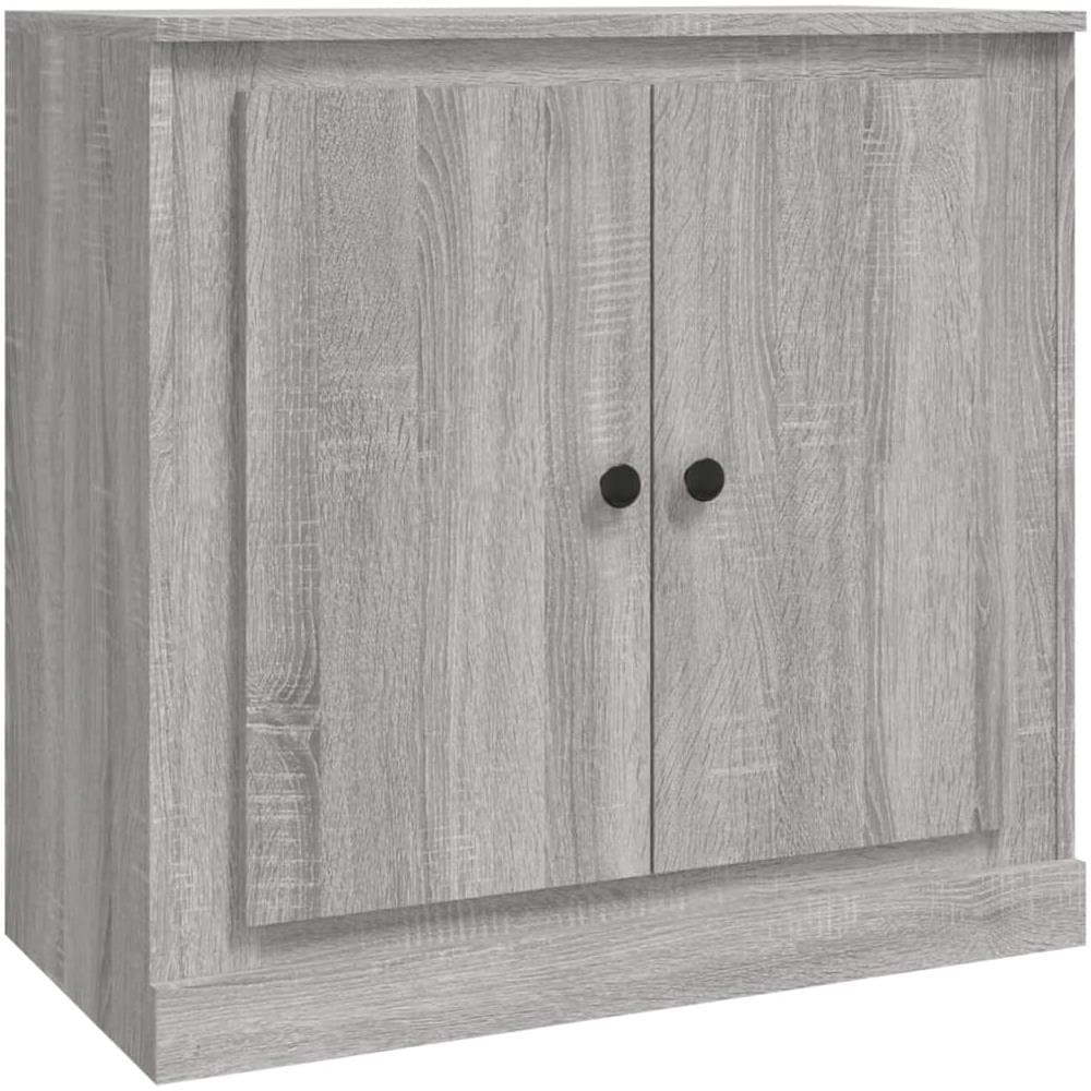 Credenza Grigio Sonoma 70x35,5x67,5 Cm In Legno Multistrato - Foto 2