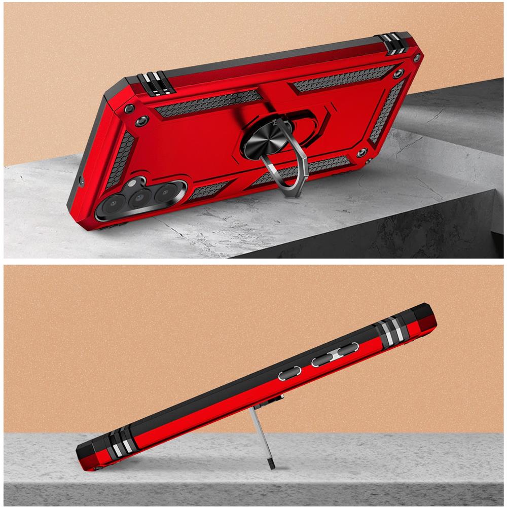 Cover Per Samsung Galaxy A54 5g Anello Magnetico Serie Armorgrip Rossa - Foto 2