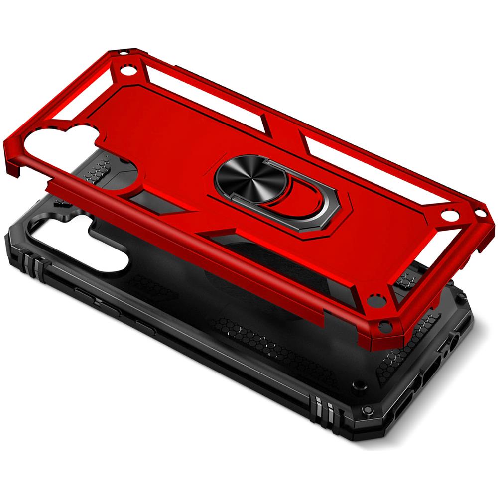 Cover Per Samsung Galaxy A54 5g Anello Magnetico Serie Armorgrip Rossa - Foto 5