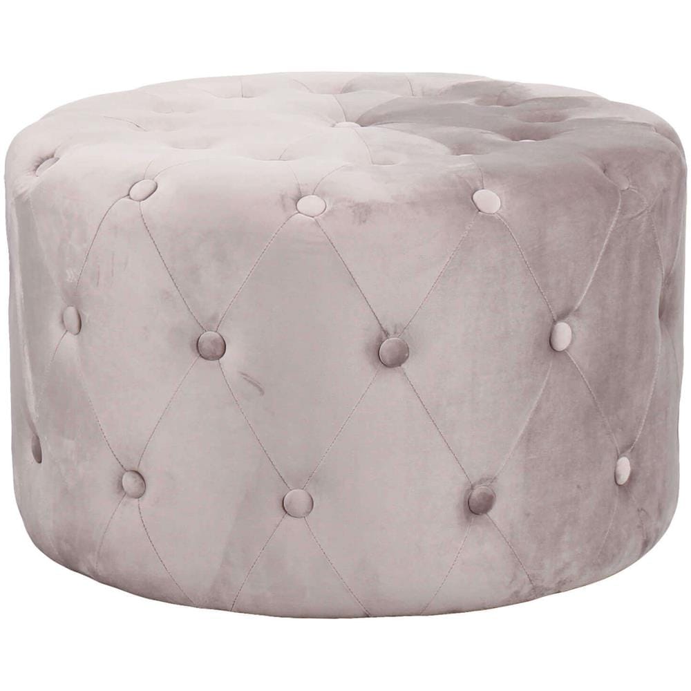 Aura - Pouf Rotondo In Velluto - Foto 1