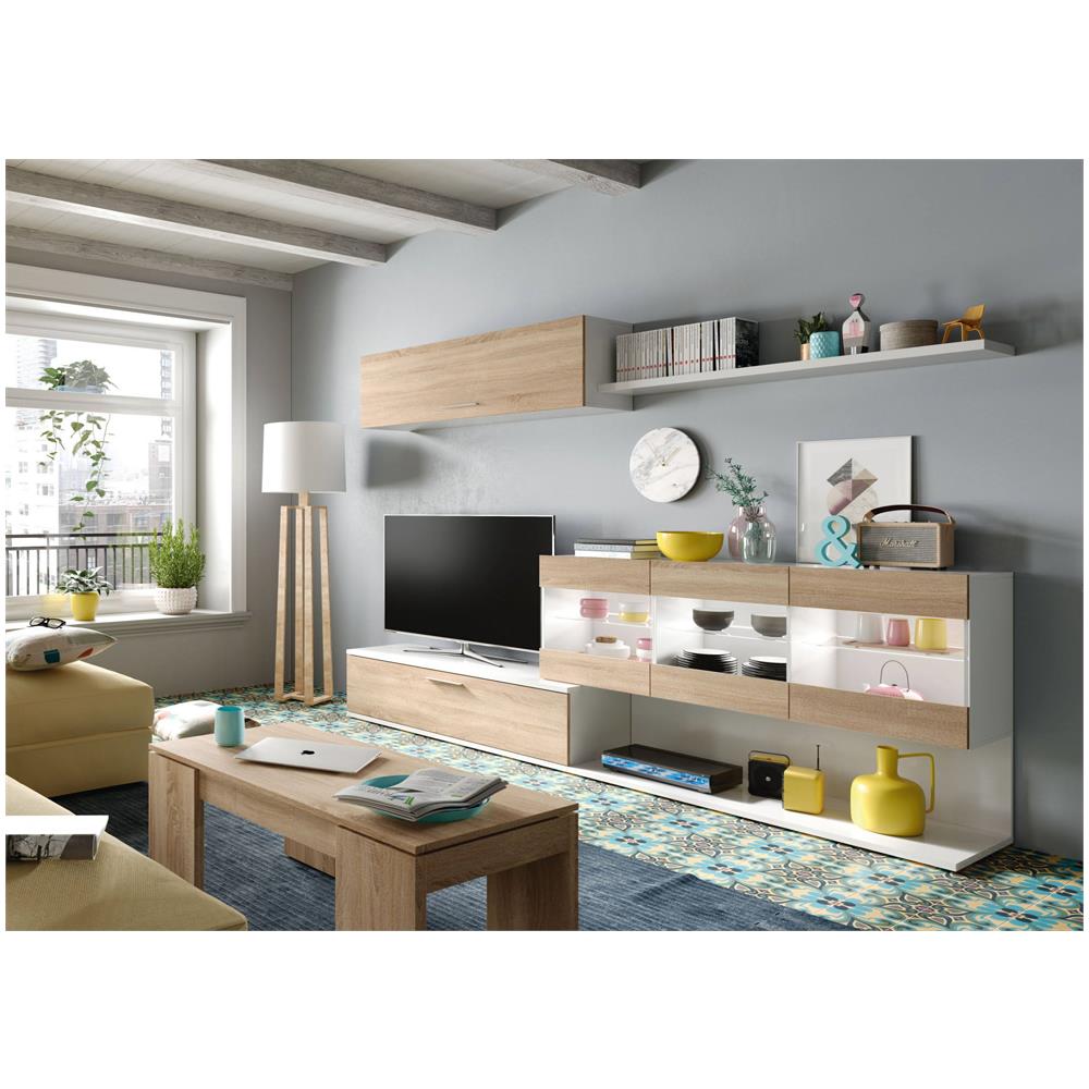 Tavolino Da Salotto Malibu, Tavolino Da Caffè Con Piano Elevabile, Tavolo Basso Da Soggiorno, 100x50h43/84 Cm, Rovere - Foto 4