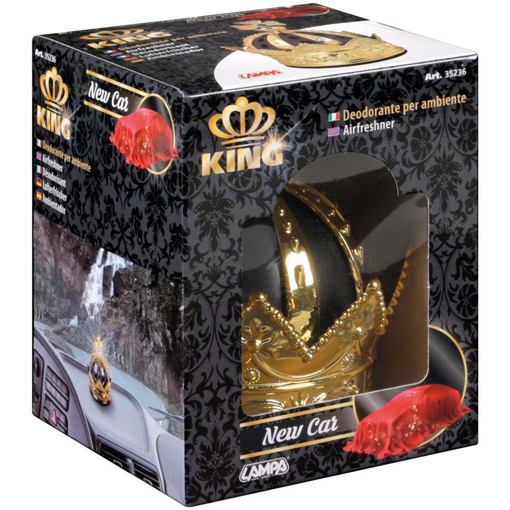 King, Deodorante Per Ambiente, 50 Ml - Auto Nuova - Foto 3