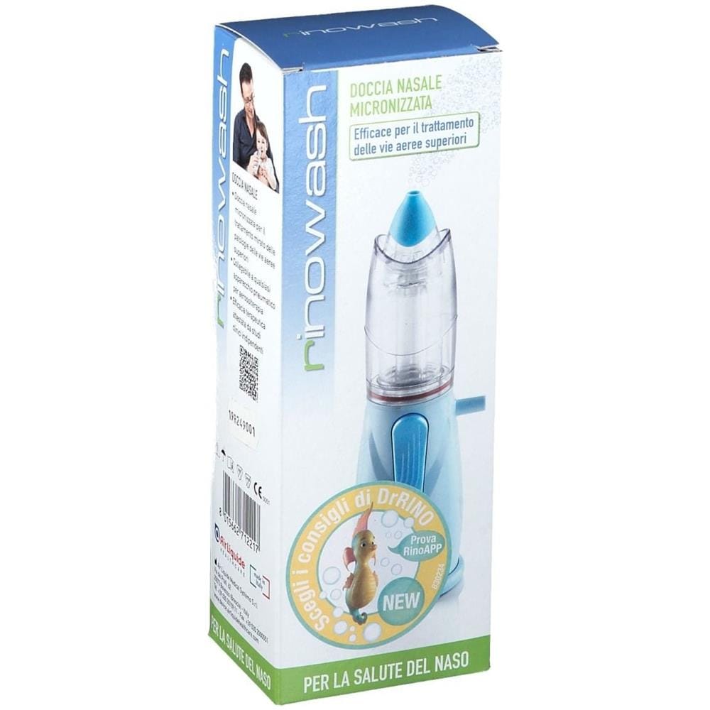 Aerosol per Alte Vie Respiratorie Rinowash Colore Azzurro con Campana Universale - Foto 1