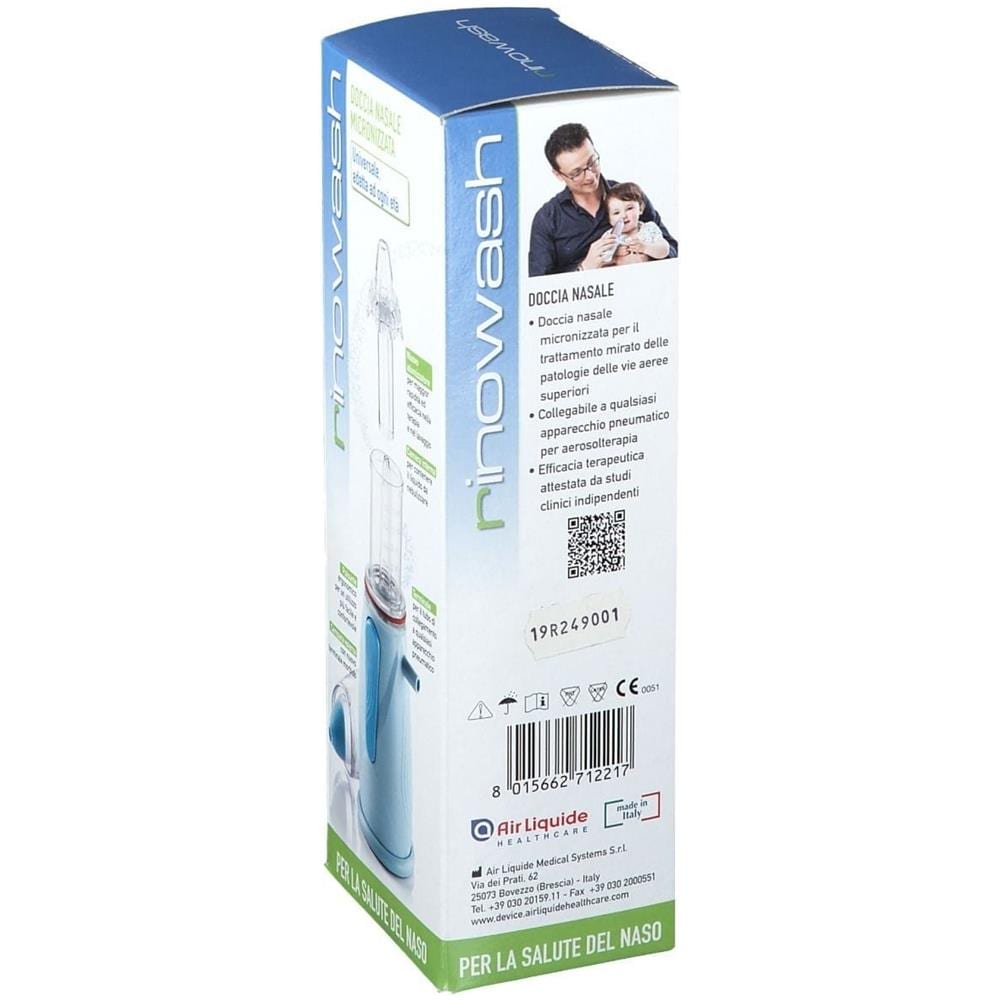 Aerosol per Alte Vie Respiratorie Rinowash Colore Azzurro con Campana Universale - Foto 2