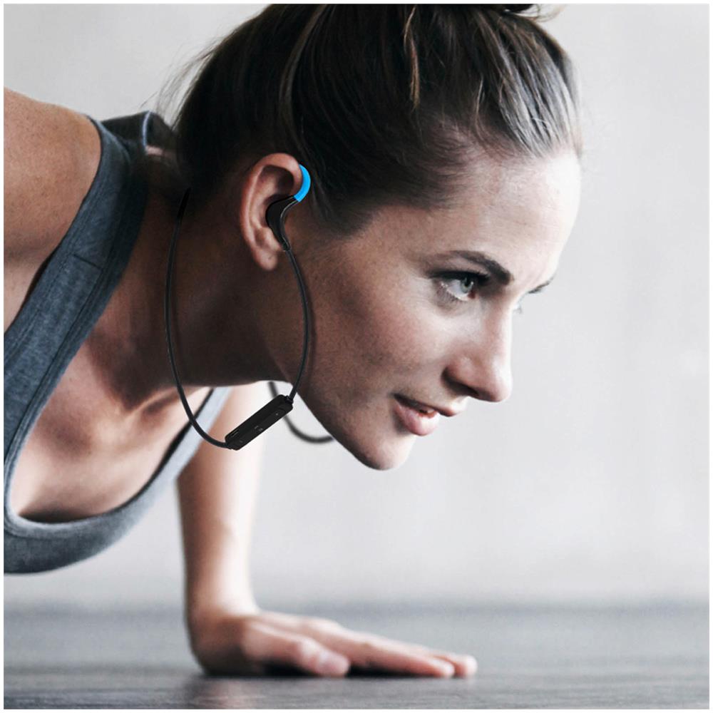 Auricolari Sport Bluetooth Stereo - Archetto Ultra-confort + Astuccio - Blu - Foto 16
