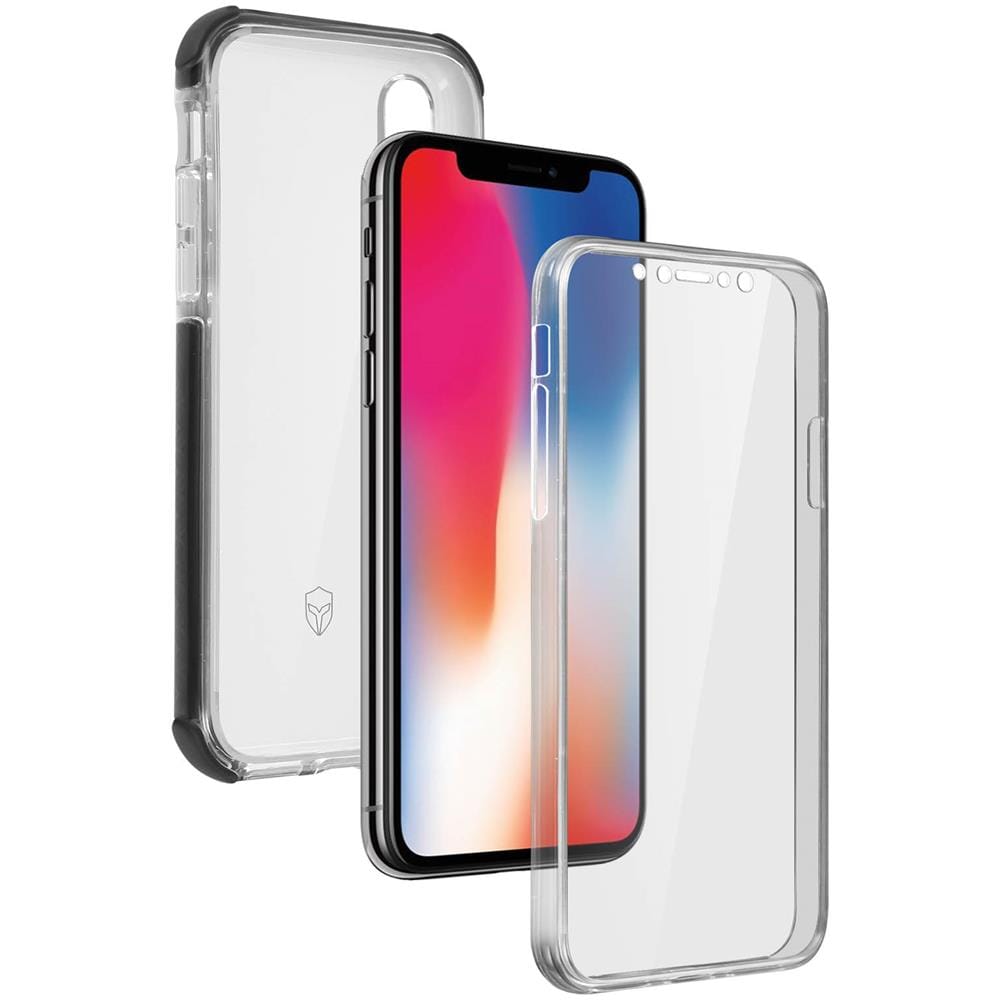 Cover Apple Iphone X / xs Protezione 360° Silicone Urban Trasparente - Foto 2
