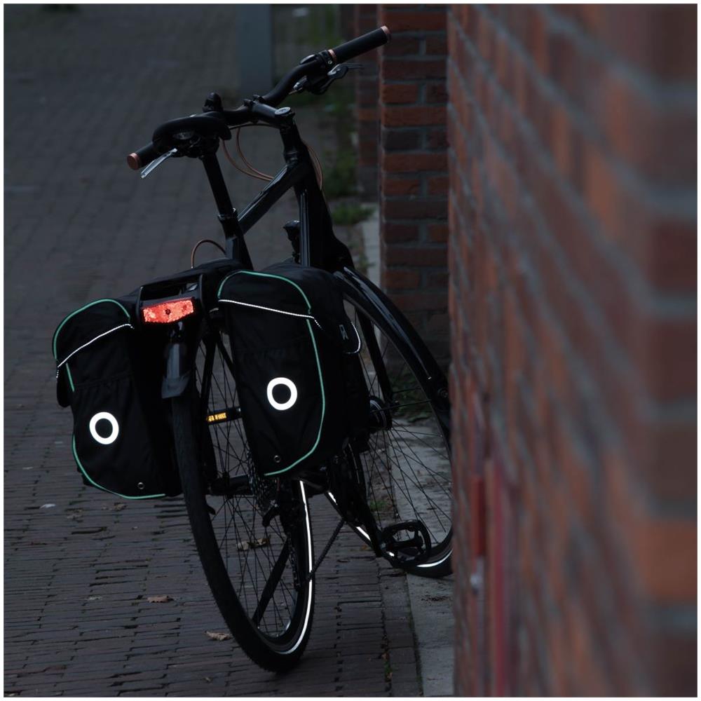 Borsa Laterale Per Bicicletta 19 L Nero E Verde 16004 - Foto 2