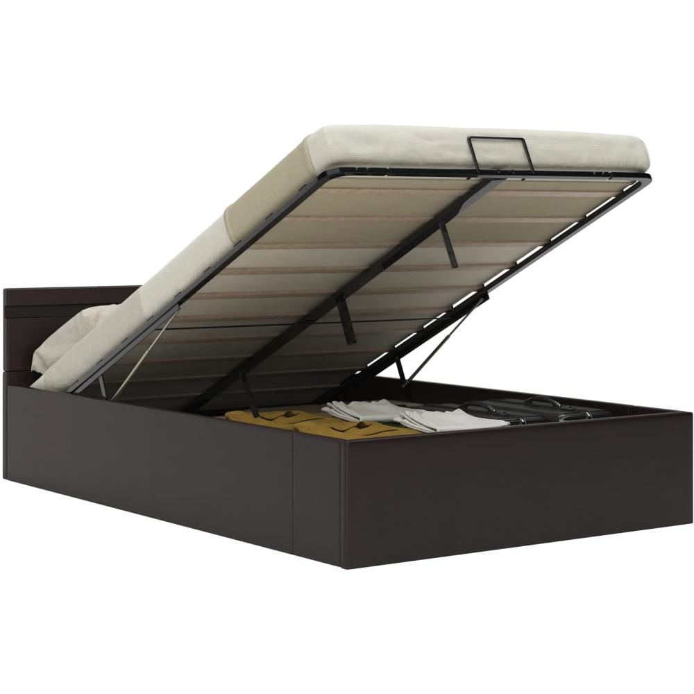 Giroletto Contenitore Idraulico LED Grigio Similpelle 120x200cm - Foto 2