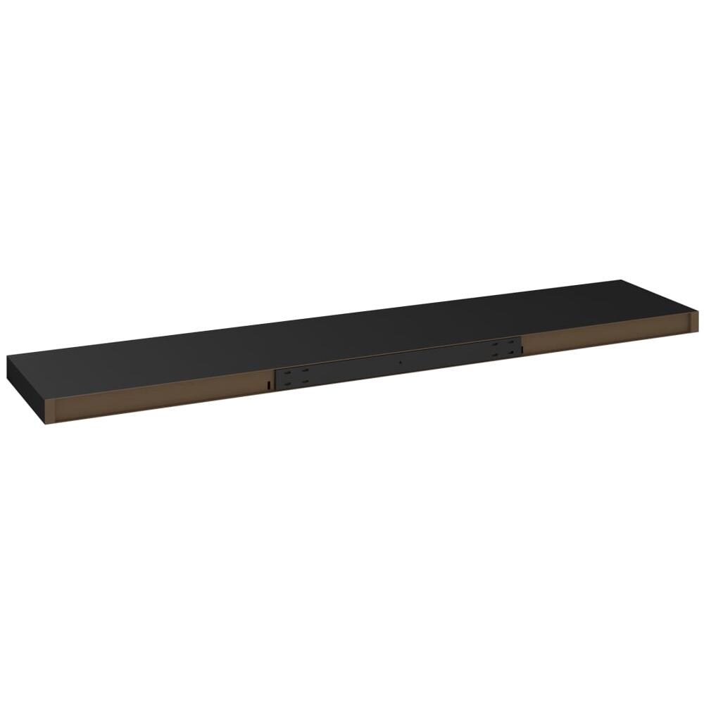 Scaffali A Parete 4 Pz Neri 120x23,5x3,8 Cm In Mdf - Foto 8