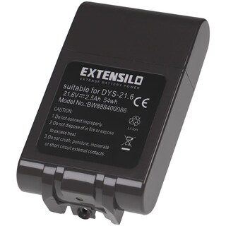 Batteria TECHTEK 2500mAh Per Dyson Omni-Glide - Sostituisce 414127-02, 971189-01, SV19 - 14.4V Li-ion Argento