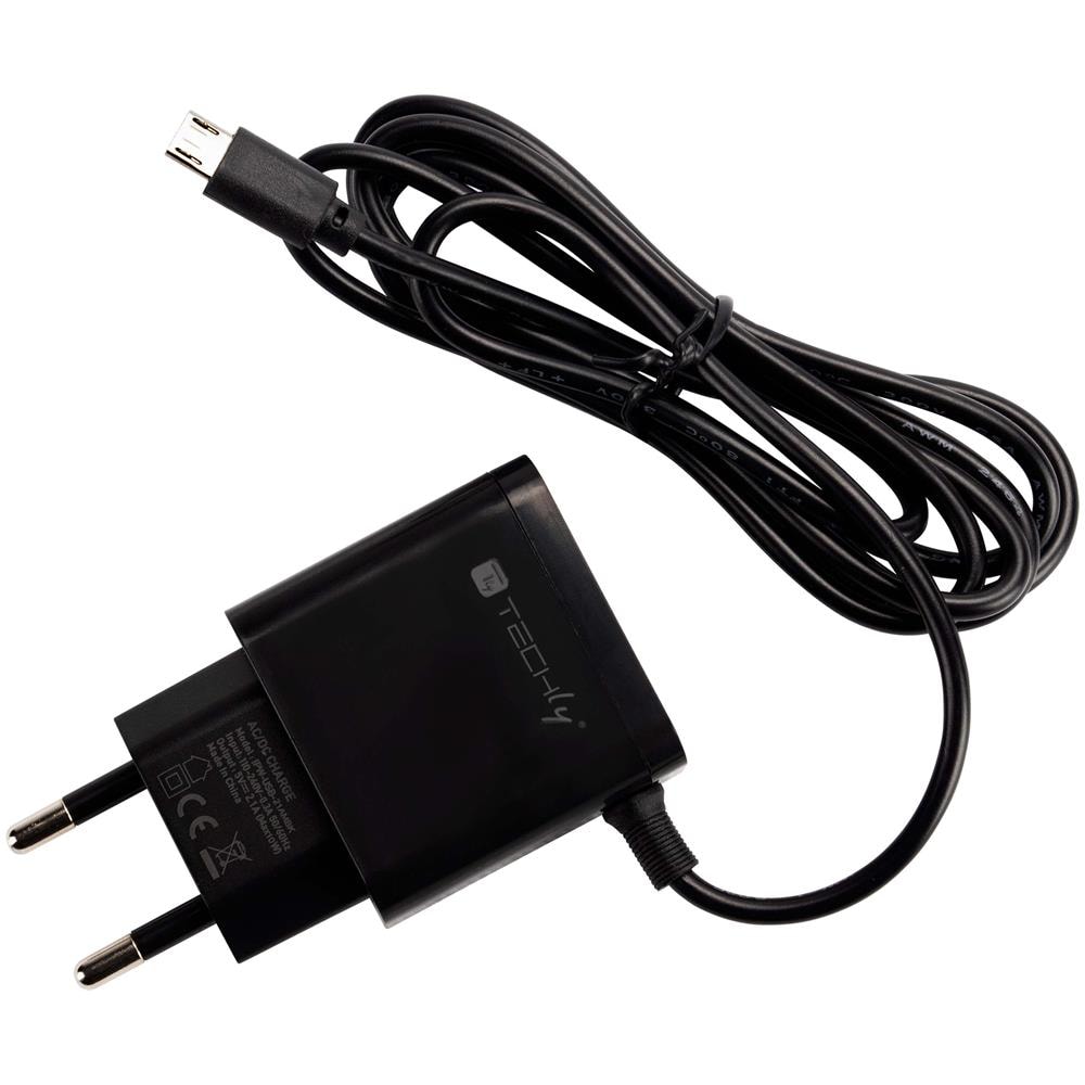 Caricabatterie Alimentatore Micro Usb 5v 1a Per Smartphone Tablet Nero - Foto 1