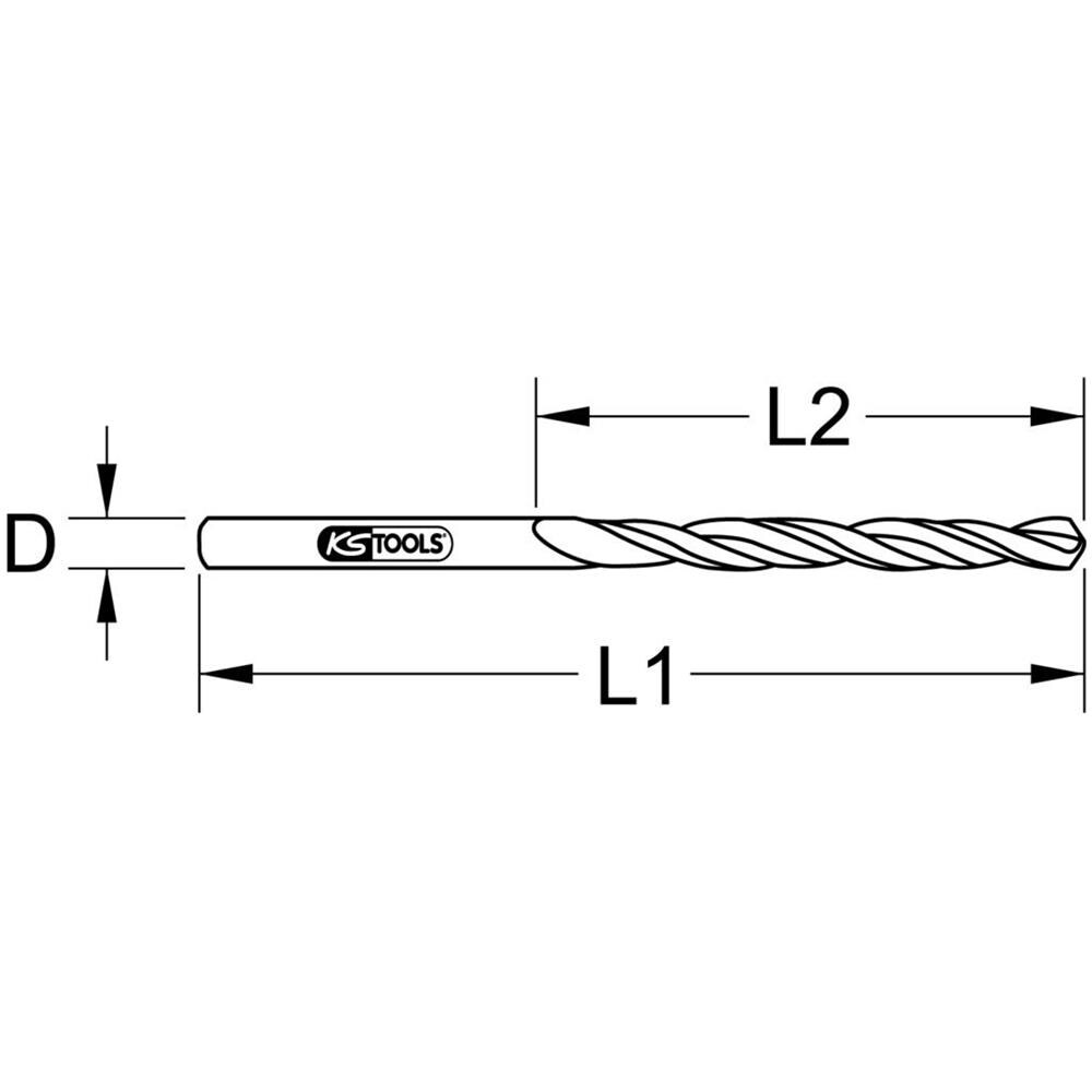 330.3098 Punta Per Trapano Elicoidale 10 Pezzi - Foto 2
