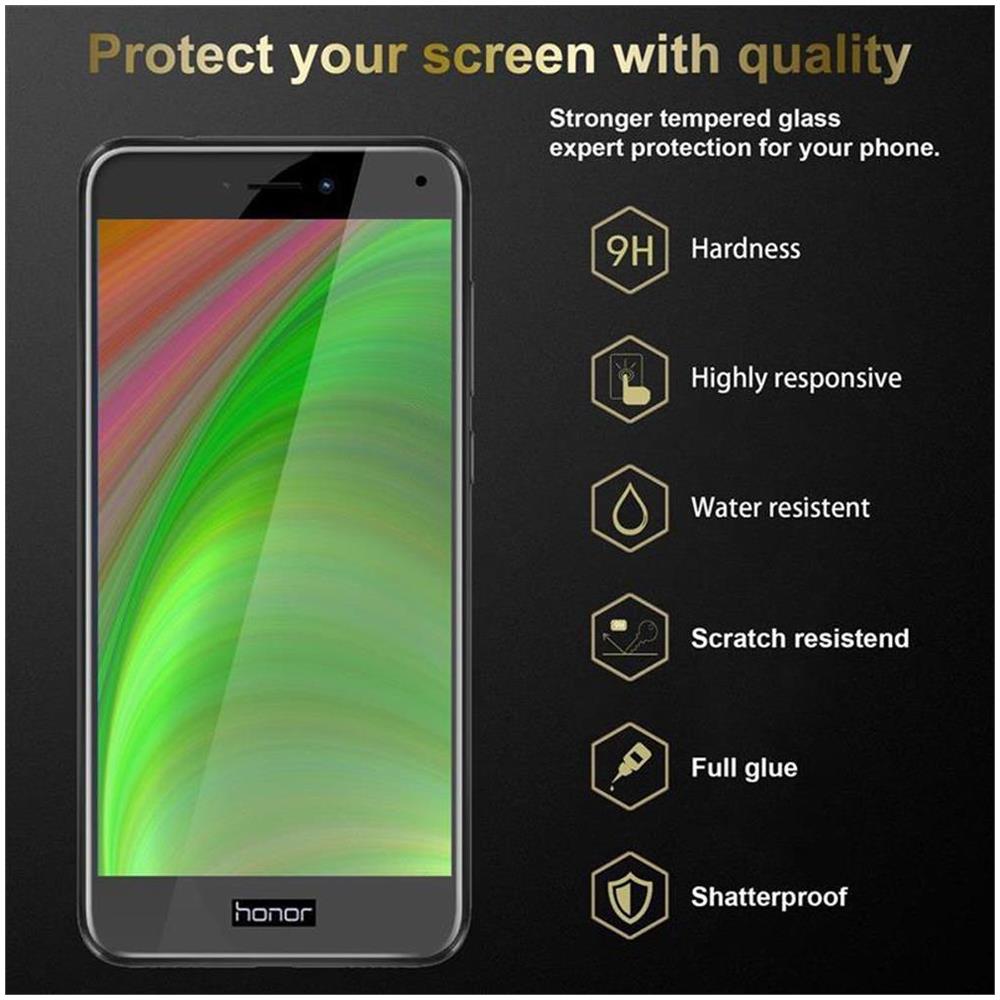 3x Pellicola Armatura A Schermo Intero Compatibile Con Honor 8 Lite In Trasparente Con Nero - 3x Vetro Temperato (tempered) Di Protezione Del Display In Durezza 9h Con 3d Touch - Foto 2