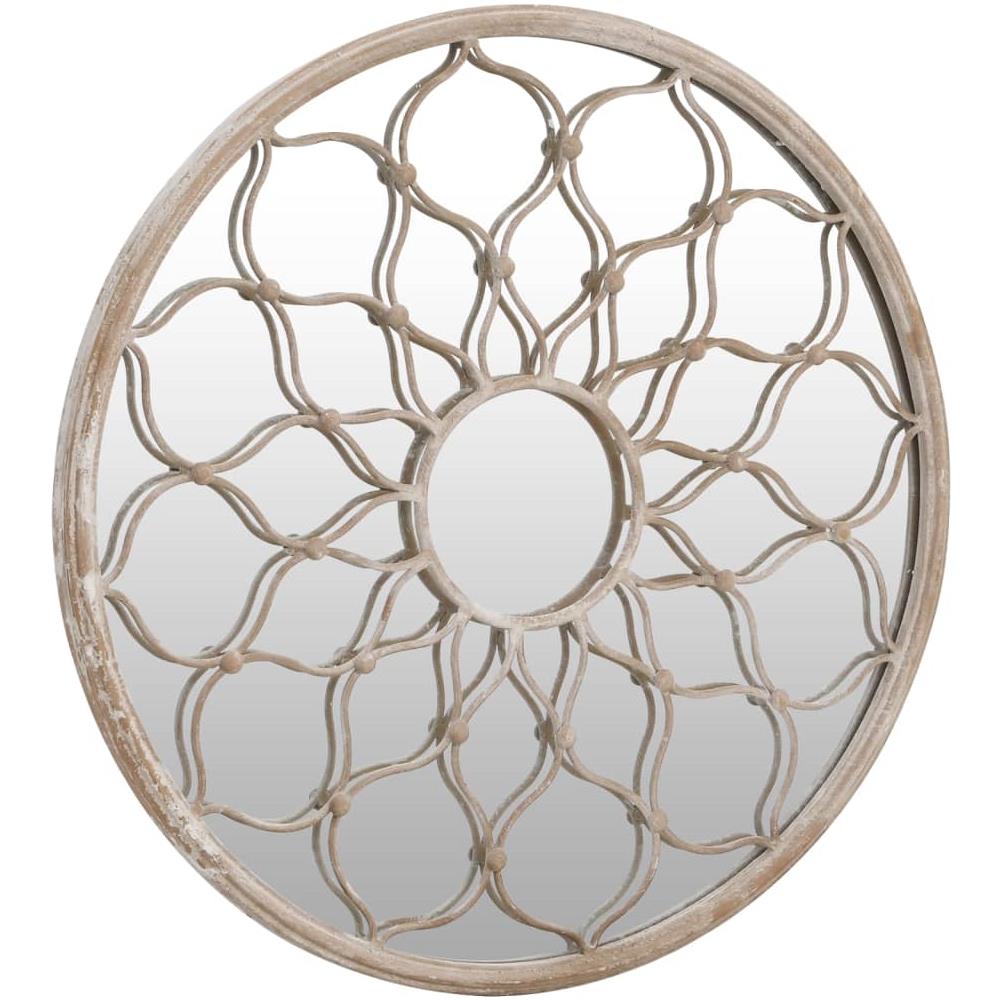 Specchio Da Giardino Sabbia 60x3 Cm In Ferro Rotondo Da Esterno - Foto 3