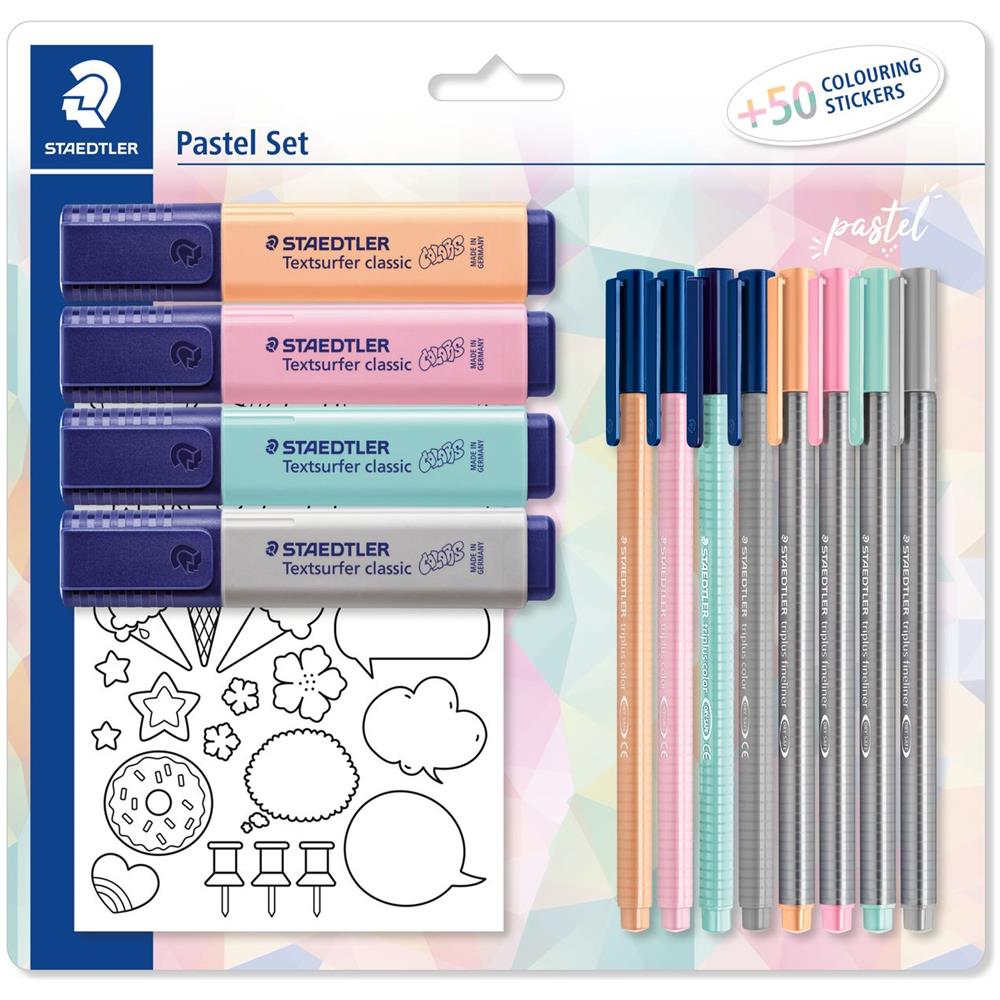 61 Sbk - Pastellstift - Grau - Mintfarbe - Orange - Pink - Rose - 12 Stck (e) (61 Sbk1 Pa) - Foto 1