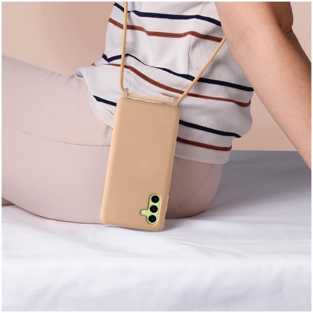 Cover Cordino Per Samsung Galaxy A54 5g Collana / Tracolla 80 Cm Rosa Chiaro - Foto 5