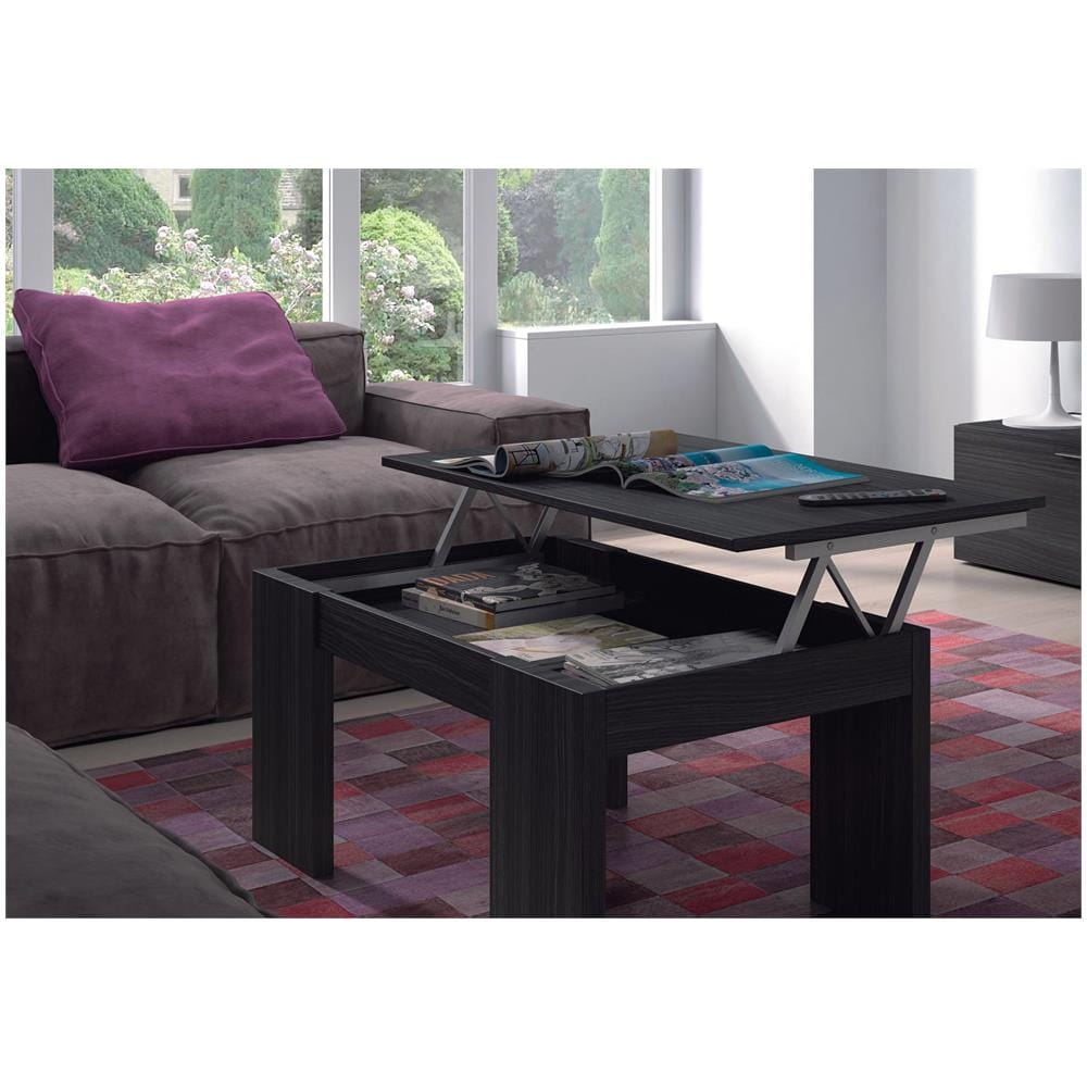 Tavolo Caffè Con Ripiano Portaoggetti RICOO Tavolino Da Salotto 72 X 50 X 50 Cm WM090-EG Tavolo Da Caffè Rovere Marrone Tavolino Rettangolare 72x50 Cm