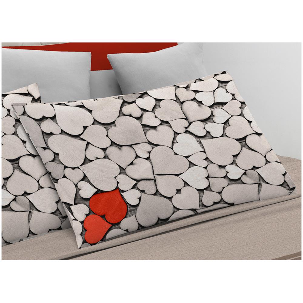 Completo Lenzuola In 100% Cotone Linea Digitale Spin-off Disegno Love Love - Foto 4