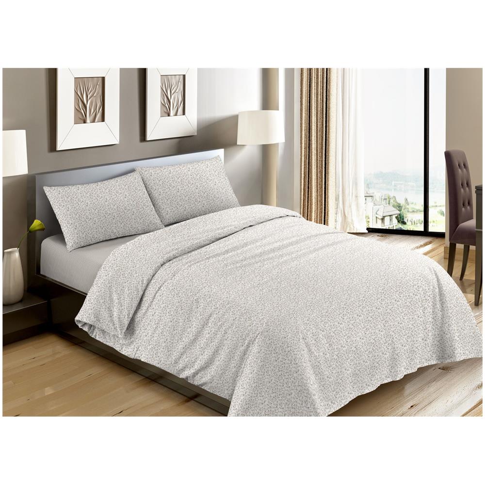 Completo Lenzuola Letto Camera In 100% Cotone Made Italy Vari Disegni Rp 2 Piazze Stefy Beige - Foto 1